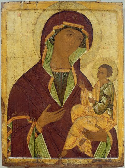 Vergine e Bambino, c.1500 da Russian School